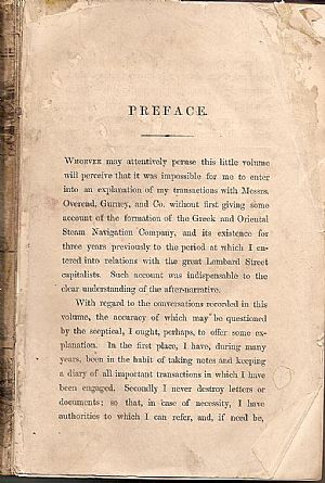 DEPREDATIONS OR OVEREND, GUMEY & Co., AND THE GREEK AND ORIENTAL STEAM NAVIGATION COMPANY