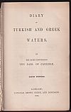 Diary of Turkish and Greek Waters
