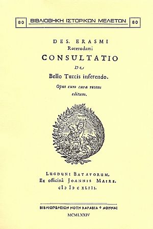 Consultatio de Bello Turcis inferendo.